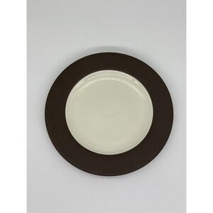 Noritake Colorwave Chocolate Stoneware Salad Plate 8.25 Inch Brown Cream 8046Y